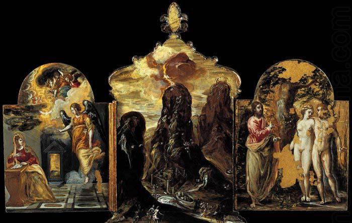 The Modena Triptych, El Greco